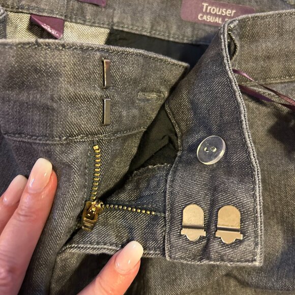 Ladies NWT Gloria Vanderbilt dark grey trouser jeans, straight leg - Picture 8 of 13